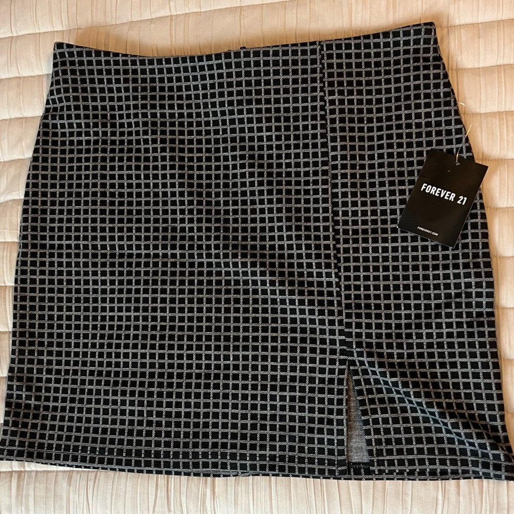 Forever 21 plaid mini skirt womens sz M